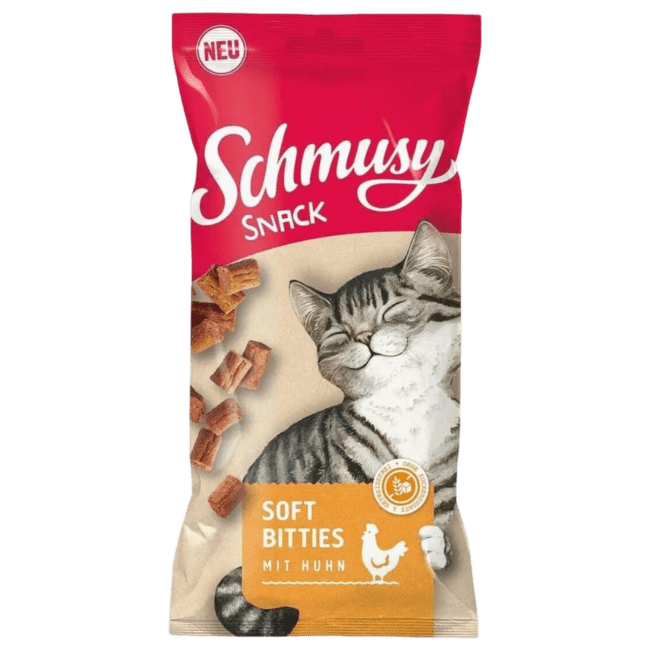 Лакомство для кошек – Schmusy Soft Bitties with Chicken, 60 г