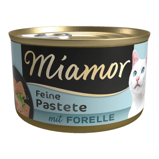 Konservi kaķiem – Miamor Pastete Trout, 85 g