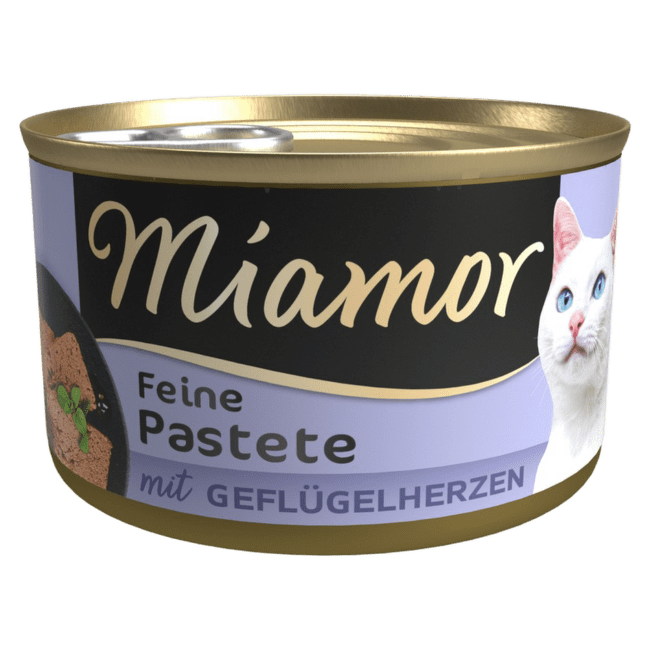 Консервы для кошек – Miamor Pastete, Poultry Hearts, 85 г
