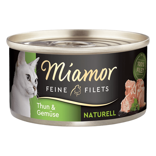 Консервы для кошек – Miamor Filets Naturell, Tuna and Vegetables, 80 г