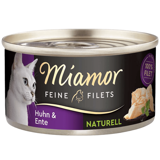 Консервы для кошек – Miamor Filets Naturell, Chicken and Duck, 80 г