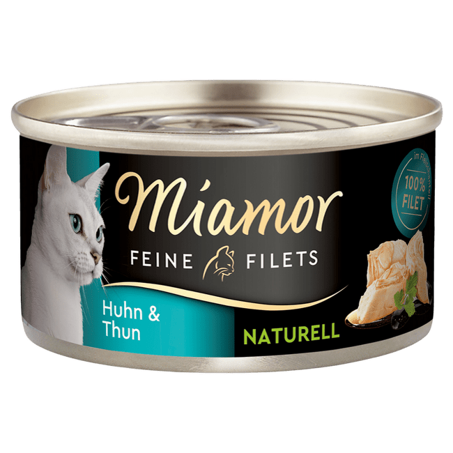 Консервы для кошек – Miamor Filets Naturell, Chicken and Tuna, 80 г