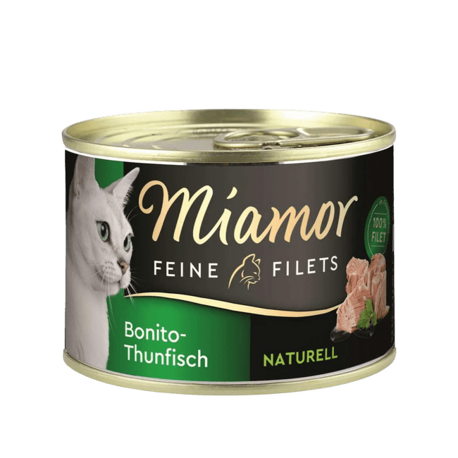 Konservi kaķiem – Miamor Filets Naturell, Bonito tuna, 156 g
