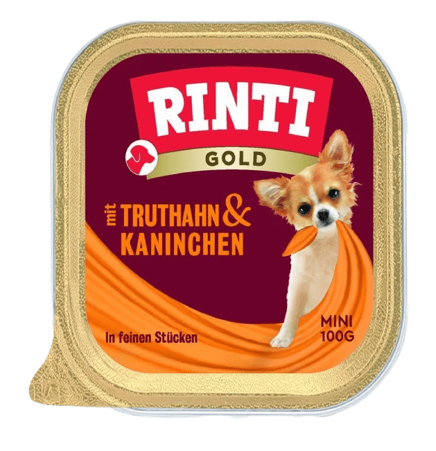 Консервы для собак – Rinti Gold Mini Turkey and Rabbit, 100 г