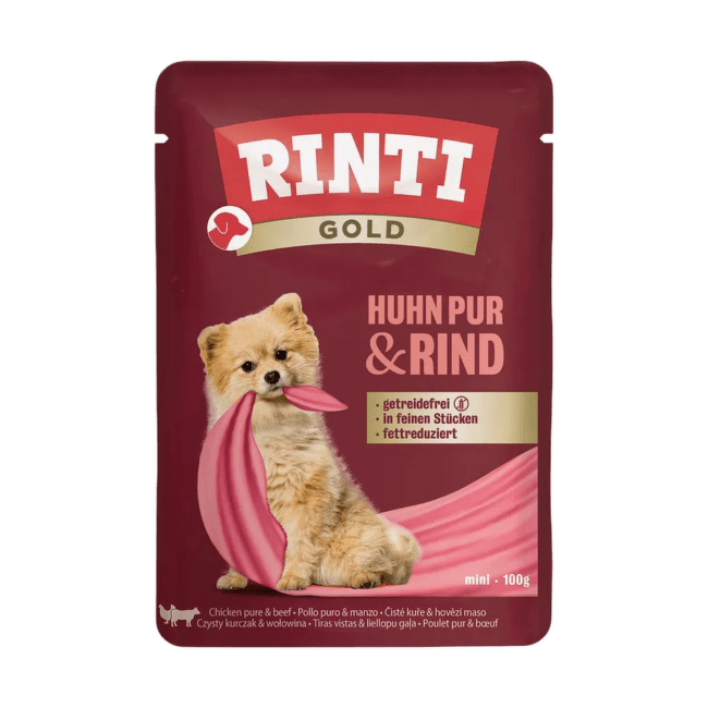 Консервы для собак – Rinti Gold, Chicken and Beef, 100 г