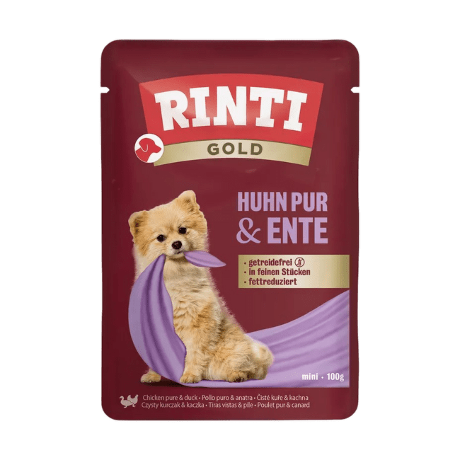 Konservi suņiem – Rinti Gold, Chicken and Duck, 100 g
