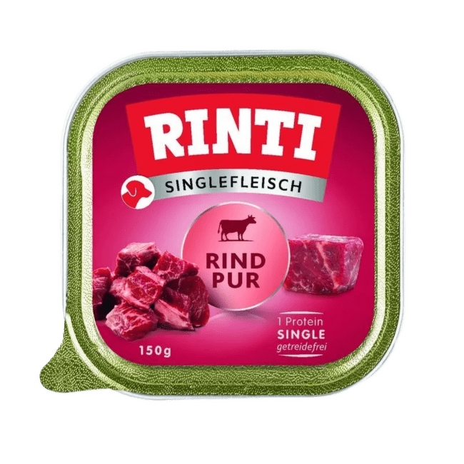 Консервы для собак – Rinti Singlefleisch Beef Pur, 150 г