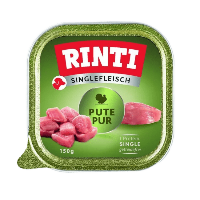 Консервы для собак – Rinti Singlefleisch Turkey Pur, 150 г