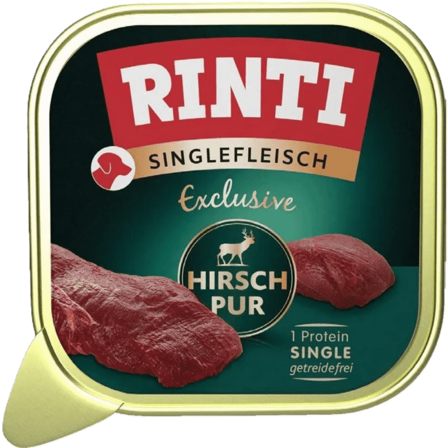 Konservi suņiem – Rinti Singlefleisch Exclusive Venison Pur, 150 g