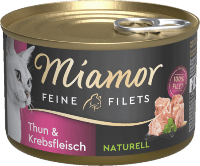 Консервы для кошек – Miamor Filet Naturelle Tuna and Crab meat 156 г