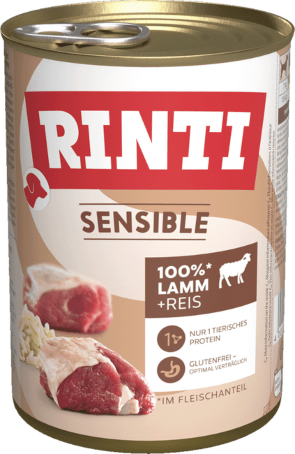 Консервы для собак – Rinti Sensible Lamb and Rice 800 г
