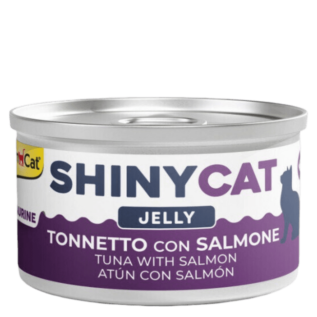 Консервы для кошек – GimCat ShinyCat Jelly, Tuna with Salmon, 70 г