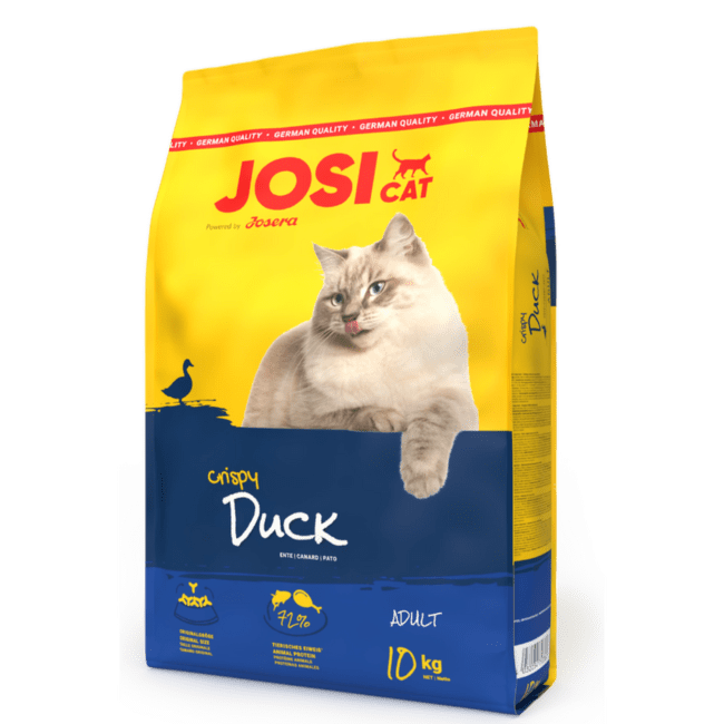 Корм для кошек – JosiCat Crispy Duck, 10 кг