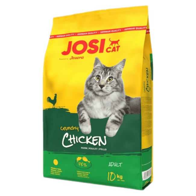 Barība kaķiem – JosiCat Crunchy Chicken, 10 kg