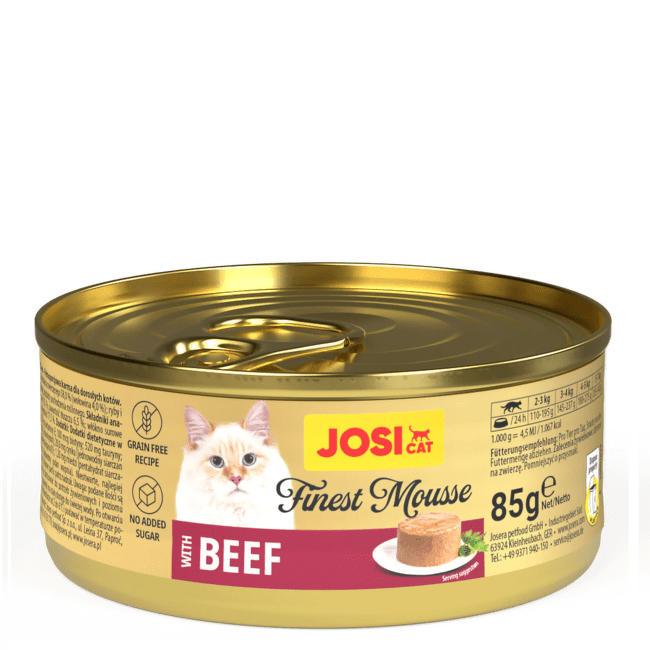 Консервы для кошек – JosiCat Finest Mousse Beef, 85 г
