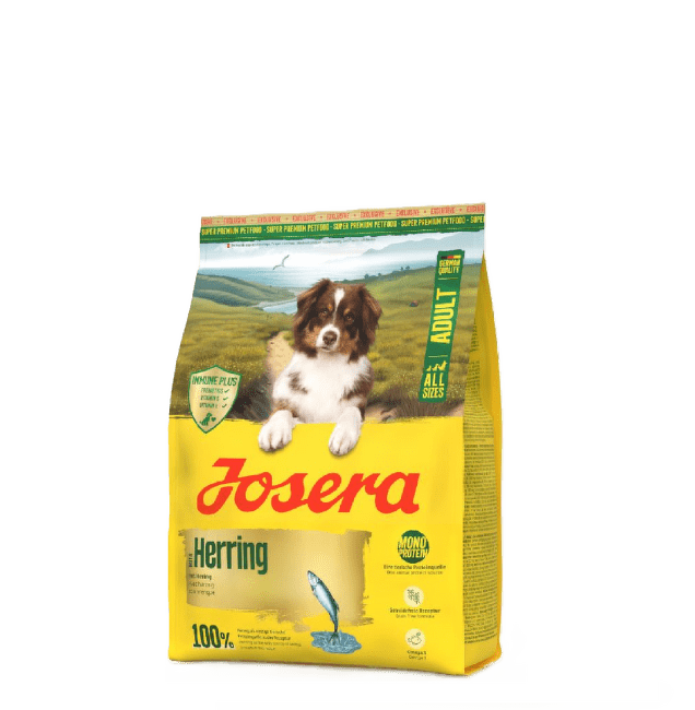 Barība suņiem – Josera Mono Protein All Sizes Adult Herring 900 g