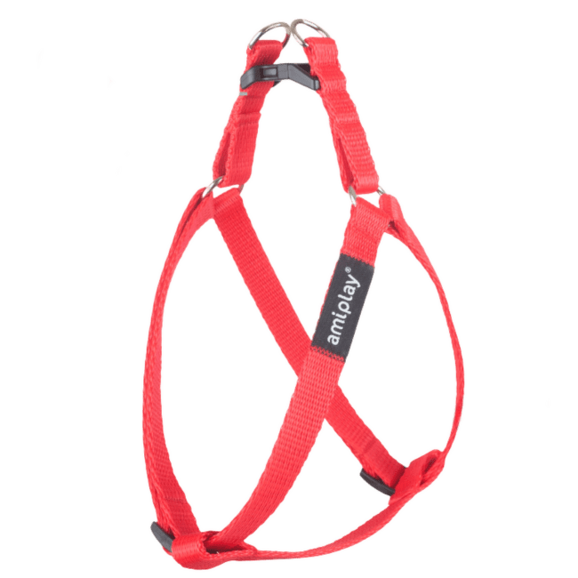 Шлейка - AmiPlay Регулируемая шлейка Basic XL, 50-95*2.5cm, красный