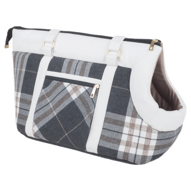 Transportēšanas soma dzīvniekiem – AmiPlay Pet Carrier Bag Kent (S), White, 35 x 21 x 24 cm