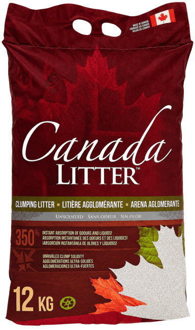 Cementējošās smiltis kaķu tualetei – Canada Litter, 12 kg