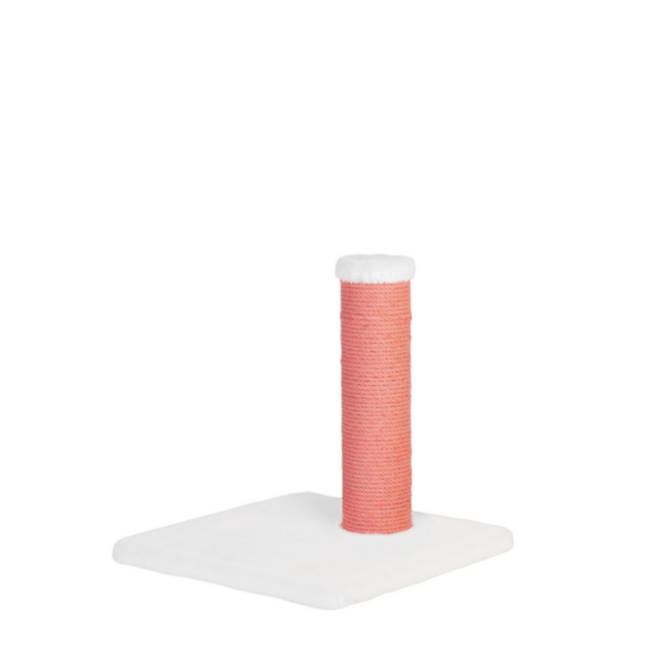 Skrāpēšanas stabs kaķiem – Noba Classic 17, White and Pink, 43 cm