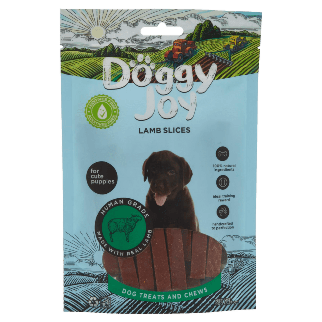 Gardums kucēniem – Doggy Joy Lamb Slices, 90 g