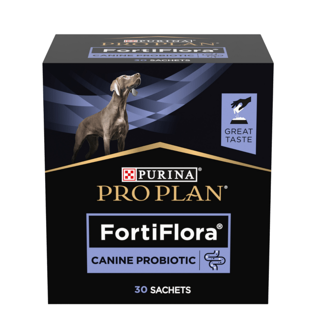 Papildbarība suņiem – Pro Plan FortiFlora Canine ar probiotikām, 30 g