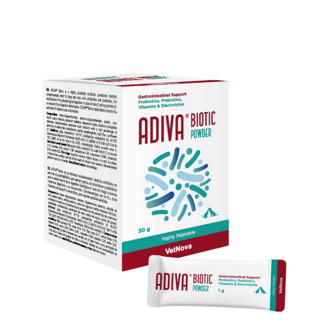 Пищевая добавка для собак и кошек — Adiva Biotic Powder N30
