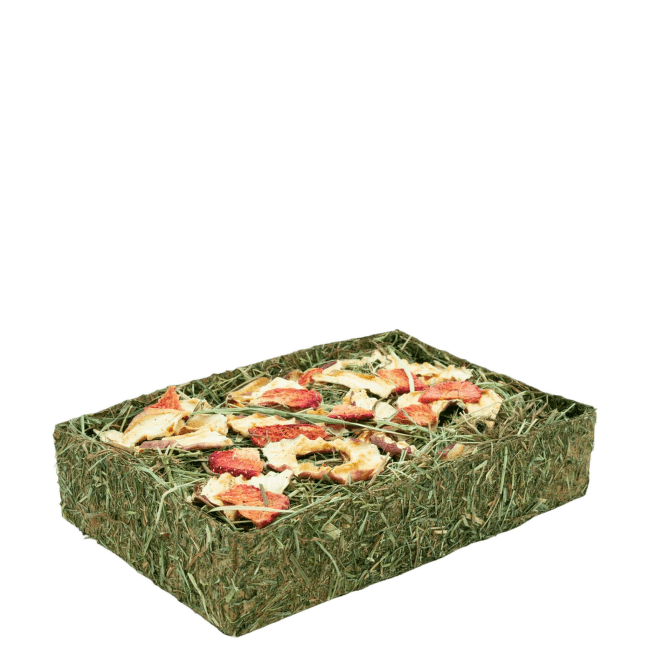 Gardums grauzējiem – JR FARM Hay-Tray with Fruit, 130 g