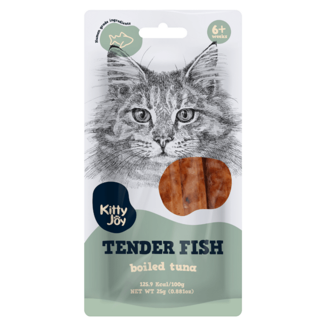 Лакомство для кошек – Kitty Joy Tender Fish Boiled Tuna, 25 г