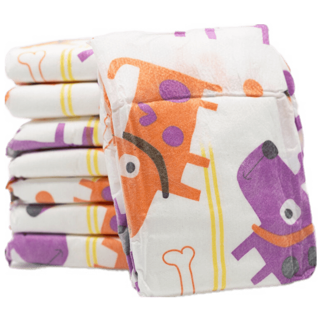 Autiņbiksītes suņiem – MISOKO Disposable diapers for male dogs, with puppies, lemon scent, S, 12 gab.