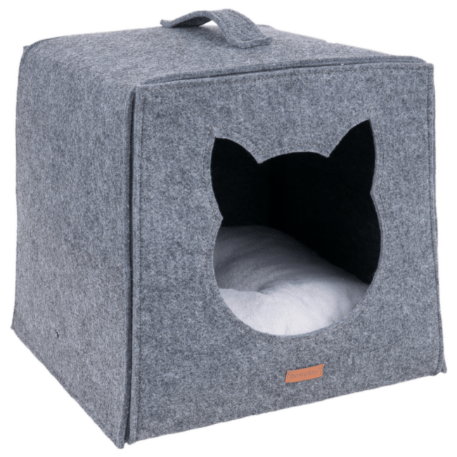 Mājiņa kaķiem – AmiPlay Hygge Cat, 38 x 38 x 36 cm, gray