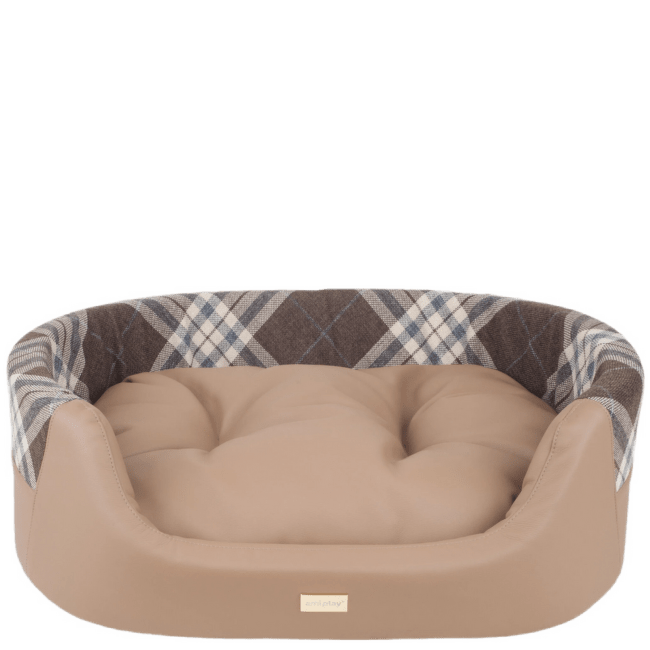 Guļvieta suņiem – AmiPlay Elipse bedding 2 in 1 Kent S, 54 x 45 x 16 cm, beige