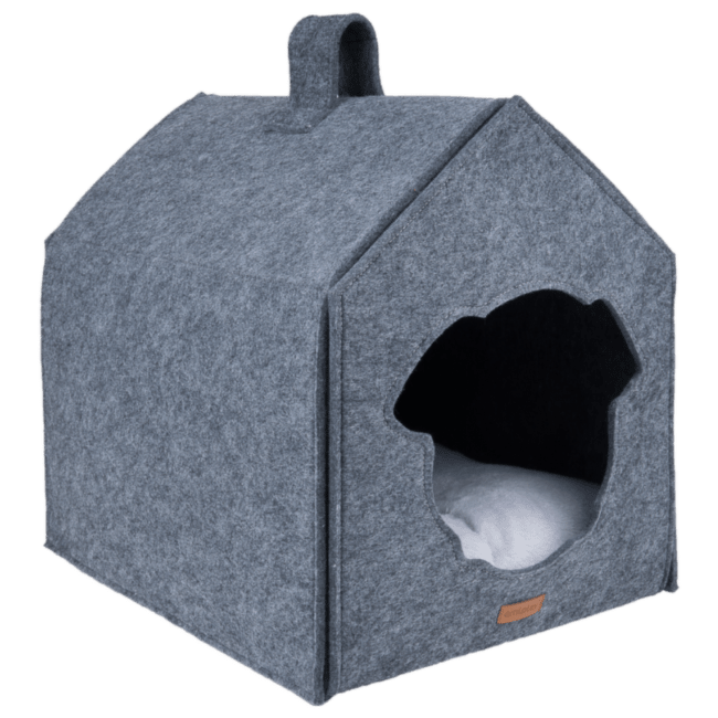 Домик для собак – AmiPlay Dog House Quick Press 2 in 1 Hyge, 33 x 42 x 42 см, gray