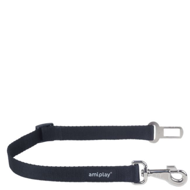 Auto drošības josta – AmiPlay Basic XL, 45–65 x 2,5 cm, black