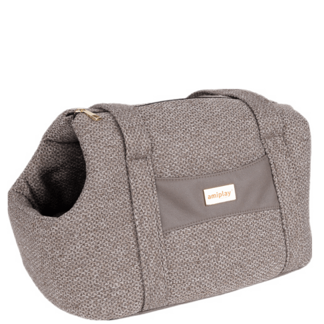 Transportēšanas soma dzīvniekiem – AmiPlay Pet Carrier Bag Milano, S 35 x 21 x 24 cm, beige