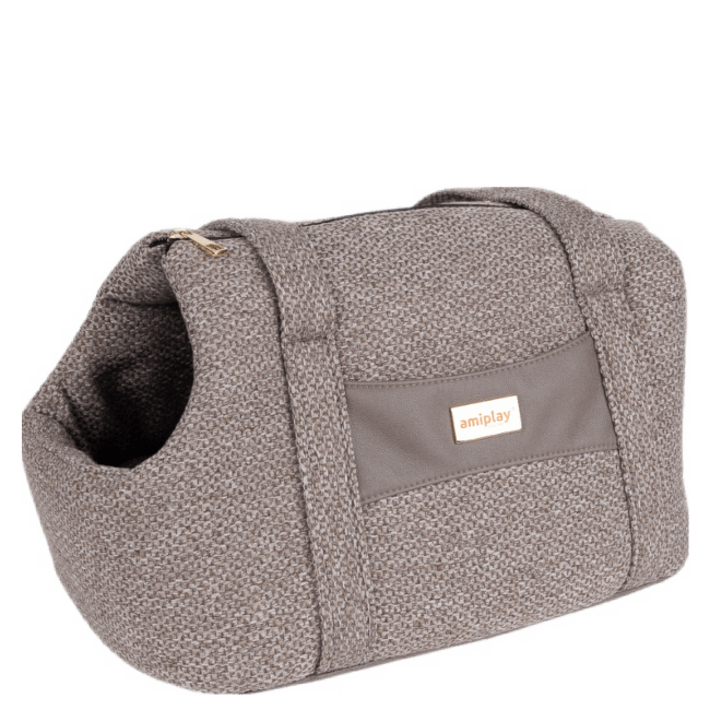 Transportēšanas soma dzīvniekiem – AmiPlay Pet Carrier Bag Milano, L 42 x 26 x 30 cm, beige
