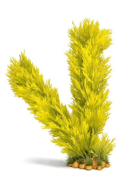 Dekoratīvs augs akvārijam – Aquatic Grass, Green, 42 cm