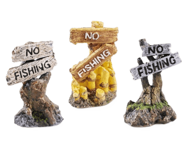 Декор для аквариума – No Fishing Assortment, 1 шт.