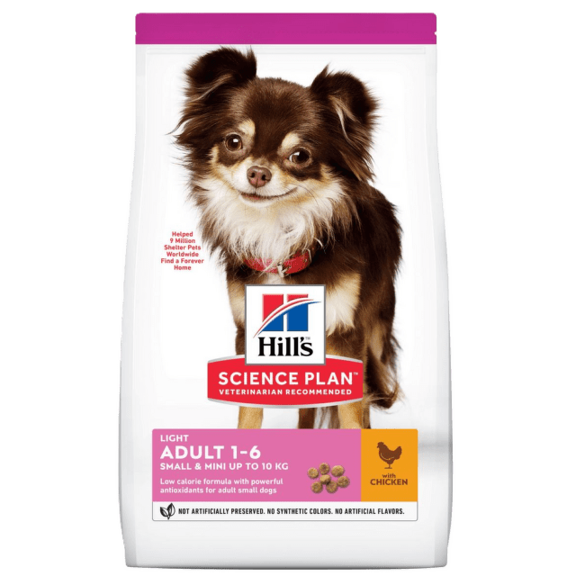 Barība suņiem – Hill's Science Plan™ Canine Adult Light Small and Mini Chicken, 6 kg