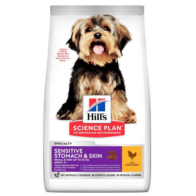Barība suņiem – Hill's Sensitive Stomach and Skin Small and Mini, 6 kg