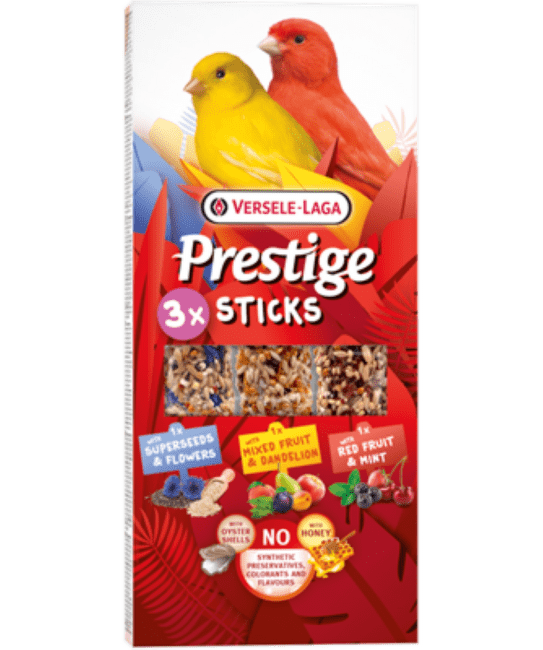Лакомство для канареек – Prestige Sticks Canaries Triple Variety Pack, 3 flavours (90 г)