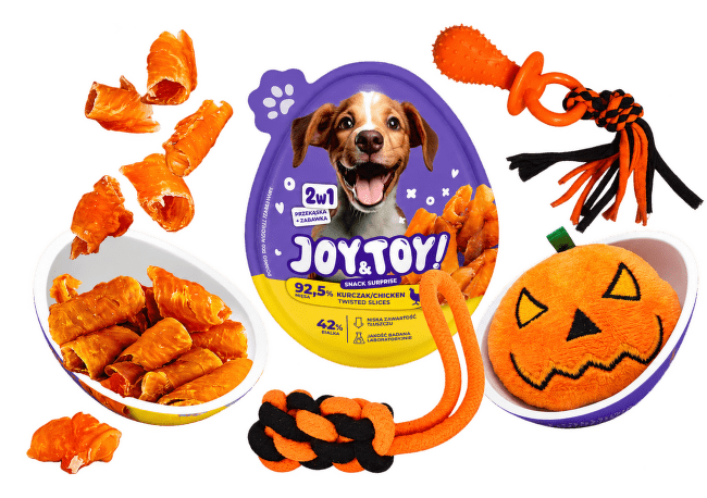 Halloweenské vajíčko s překvapením Joy&Toy pro psy