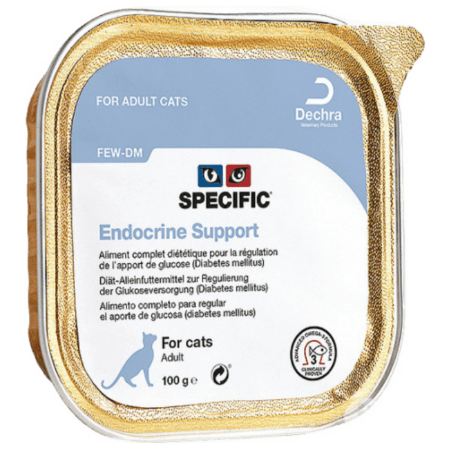 Veterinārie konservi kaķiem – Specific Endocrine support cat FEV-DM, 100 g