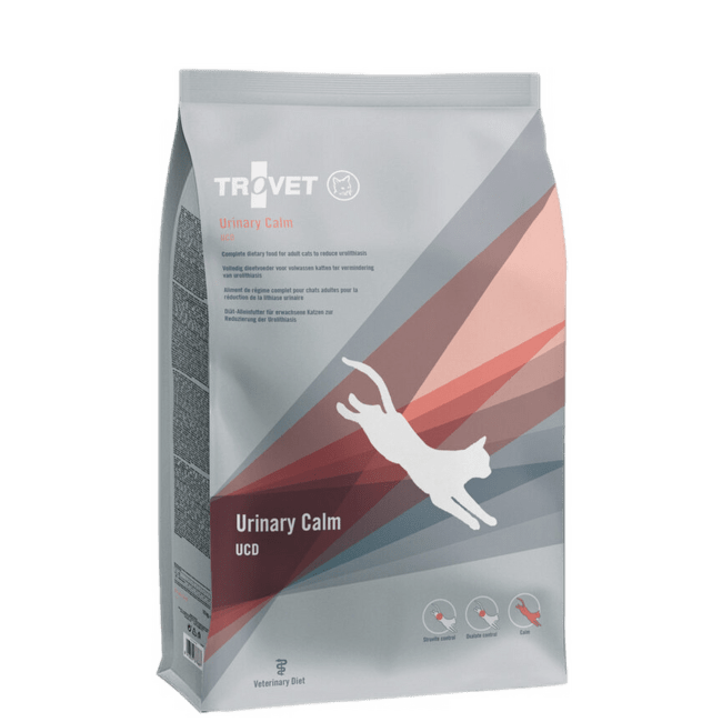 Veterinārā barība kaķiem – Trovet UCD Urinary Calm, 2,5 kg