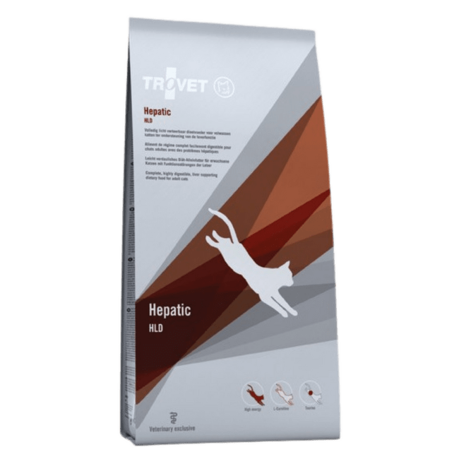 Veterinārā barība kaķiem – Trovet HLD Hepatic, 2,5 kg
