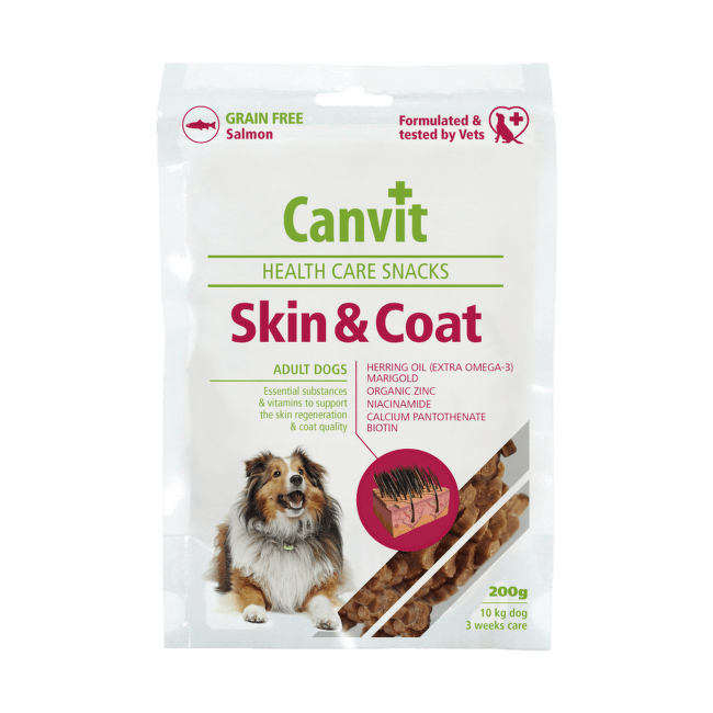Gardums suņiem – Canvit Health Care Snack Skin and Coat, 200 g