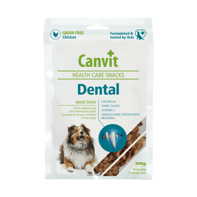 Лакомство для собак – Canvit Health Care Snack Dental, 200 г