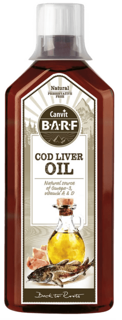 Olej z tresčích jater Canvit BARF Cod Liver Oil 0,5l