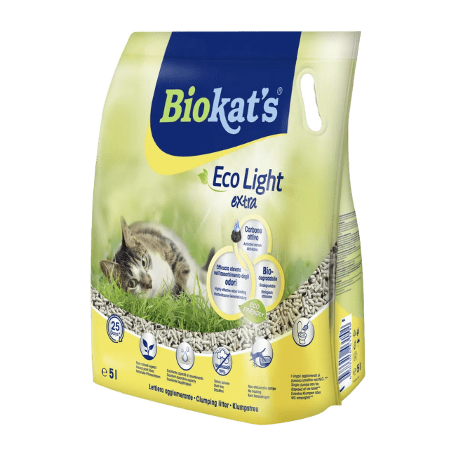 Соевый наполнитель для кошачьего туалета – Biokat's ECO Light Extra, 5 л