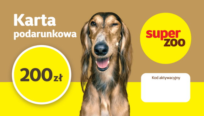 Elektroniczna karta podarunkowa Super zoo 200 zł
